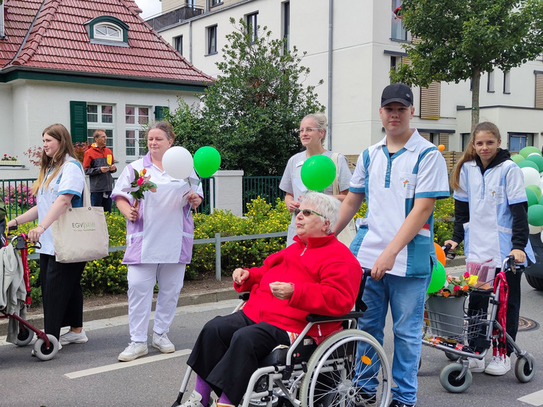 Mittendrin im Festumzug