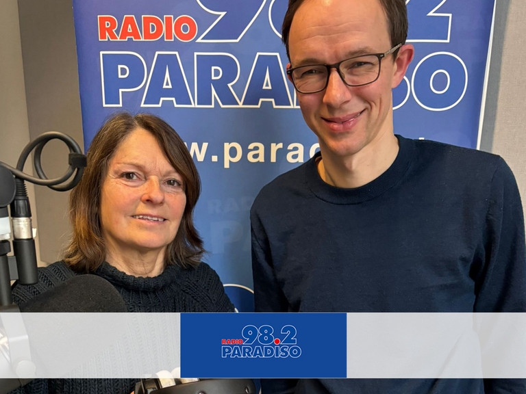 Moderatorin Julia Nogli mit Thorsten Gerenkamp © Radio Paradiso