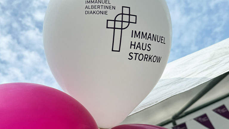 Ballon mit Storkow-Branding Ballon mit Storkow-Branding
