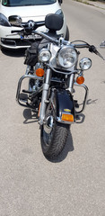 Die Harley-Davidson von Alfons Lauser aus dem Immanuel Seniorenzentrum Kläre Weist