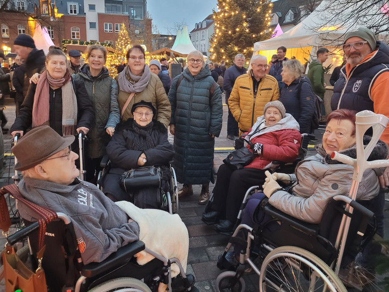 Besuch auf dem Weihnachtsmarkt